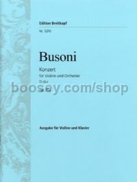 Violin Concerto in D major, op. 35a - violin & piano reduction