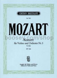 Violin Concerto No. 3 in G major, K. 216 - violin & piano