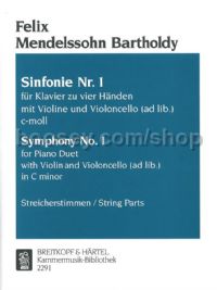 Symphony No. 1 in C minor (1829) (study score)