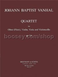 Quartet Op. 7, No. 6 - oboe, violin, viola & cello (set of parts)