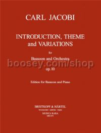 Introduction, Theme and Variations, op. 10 - bassoon & piano