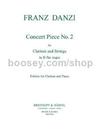 Concert Piece No. 2 in G minor - clarinet & piano reduction