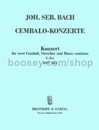 Harpsichord Concerto in C major BWV 1061 (score)