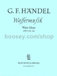 Water Music in F major, HWV 348-350 - orchestra (score)