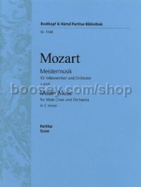 Master Music in C minor (score)