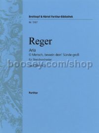 Aria nach "O Mensch bewein" - string ensemble (score)
