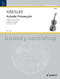 Aubade Provencale Style Couperin Cm15 violin