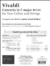 Concerto In F Major Rv539 (Score & Parts)