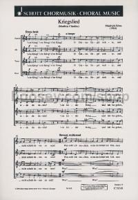 Kriegslied (choral score)