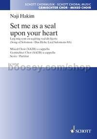 Set me as a seal upon your heart (choral score)