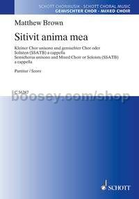 Sitivit anima mea (choral score)