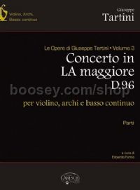 Volume 03 : Concerto in la Maggiore D 96