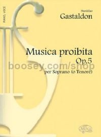 Musica Proibita Op.5 Per Soprano O Tenore