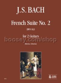 French Suite No. 2 BWV 813 for 2 Guitars (score & parts)