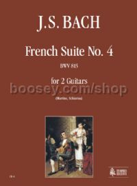 French Suite No. 4 BWV 815 for 2 Guitars (score & parts)