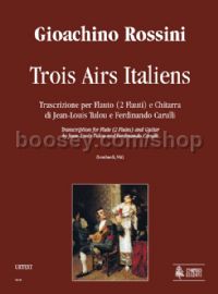 Trois Airs Italiens for Flute (2 Flutes) & Guitar (score & parts)