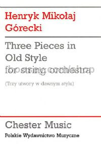 Three Pieces In Old Style (Trzy Utwory W Dawnym Stylu) (Pocket Score)