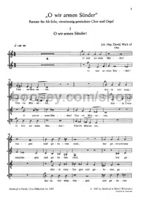 O Wir armen Sünder Wk 65 (choral score)