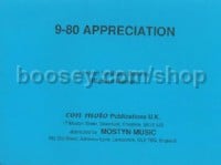 9-80 Appreciation,brass band, road march (Brass Band Score Only)