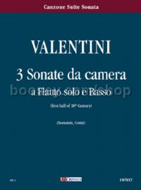 3 Sonate da camera for Treble Recorder & Continuo (score & parts)