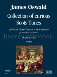 Collection of curious Scots Tunes (London c.1742) for Violin (Flute) & Continuo (score & parts)