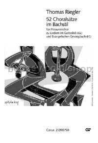 52 Choralsätze im Bachstil für Posauenchor (Score)
