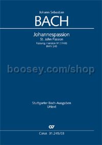 Johannespassion (Vocal Score)