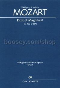 Dixit et Magnificat (Vocal Score)