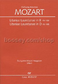 Mozart: Litaniae Lauretanae in B und D (Study Score)