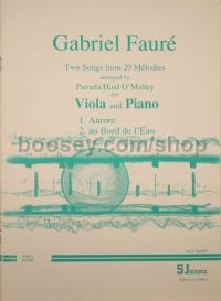 Songs (2) Au Bord De L'eau Arr Viola/piano 