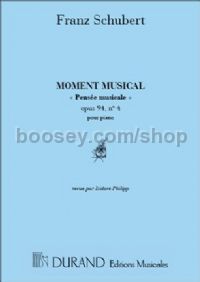 Moment Musical No. 4 in C# minor, op. 94 - piano