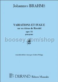 Variations & Fugue sur un thème de Händel, op. 24 - piano