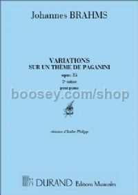 Variations Op. 35 sur un thème de Paganini, Vol. 2 - piano