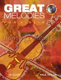 Great Melodies for Violin (Book & CD)