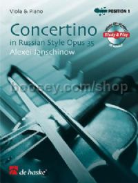 Concertino in Russian Style (Book & CD) - Viola