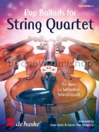 Pop Ballads for String Quartet - Violin (Score & Parts)