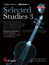 Selected Studies 3 - Violin (Book & 2 CDs)