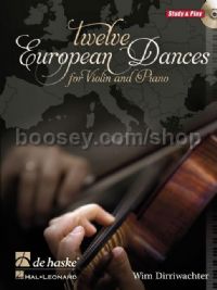 Twelve European Dances (Book & CD) - Violin/Piano