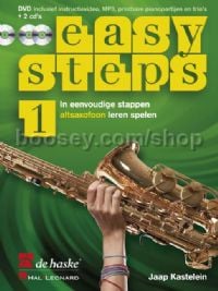 Easy Steps 1 altsaxofoon (Book with 2 CDs & DVD)