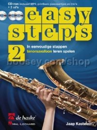 Easy Steps 2 tenorsaxofoon (Book with 2 CDs & CD-ROM)