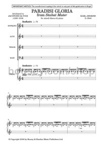 Paradisi Gloria (Mixed Chorus & Piano) - Digital Sheet Music