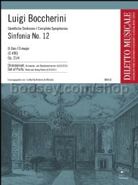 Sinfonia No. 12 in D major op. 21/4 G 496 - orchestra (set of parts)