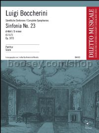 Sinfonia No. 23 in D minor op. 37/3 G 517 - orchestra, 2 violins solo and 2 violas (score)