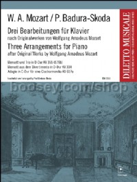 Three Arrangements after Original Works by Wolfgang Amadeus Mozart (Piano)