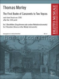 First Booke Of Canzonets To Two Voyces