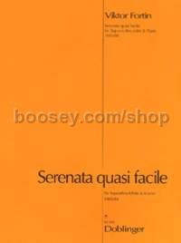 Serenata quasi facile - descant recorder (oboe) and piano