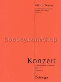 Konzert - descant recorder and piano