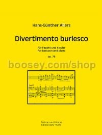 Divertiemento burlesco op. 78 for bassoon & piano