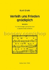 Verleih uns Frieden gnaediglich (Choral Score)