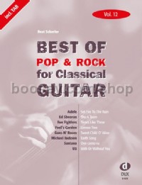 Best Of Pop & Rock 12 for Classical Guitar (Guitar)